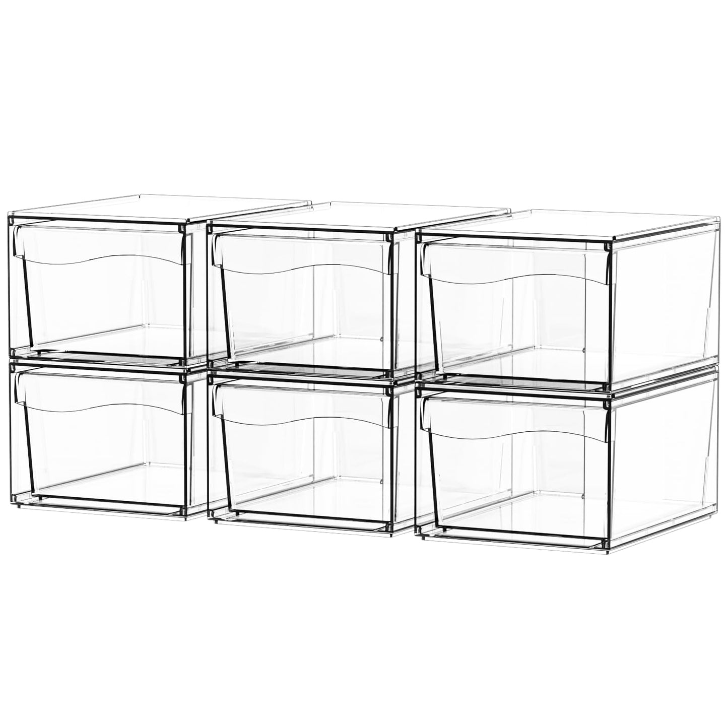 Crystalline Grid 6-Pack Custom Desktop Organizer