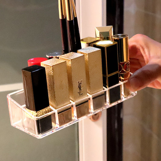 Clarity Acrylic Lipstick Grid Organizer