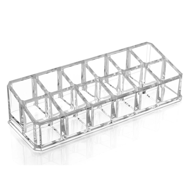 Clarity Acrylic Lipstick Grid Organizer